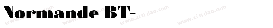 Normande BT字体转换